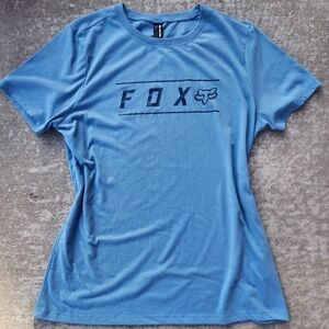 FOX Racing Pinnacle Tech Women's Blue Short Sleeve Graphic Tee, Sz XL